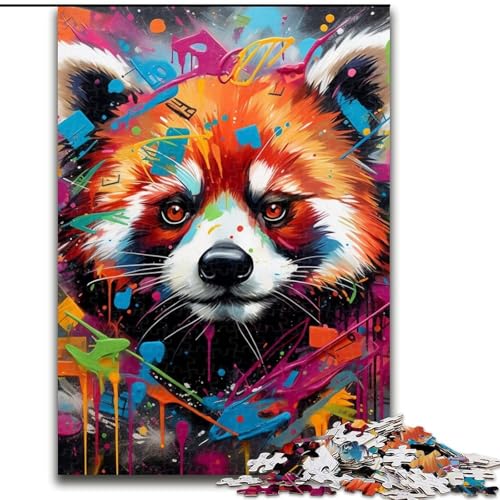 Puzzle 1000 Teile für Erwachsene, Roter Panda, Papppuzzle, 26x38cm, perfekt für Halloween, Weihnachten, Geburtstagsgeschenk Puzzle 1000 Teile für Erwachsene, Roter Panda, Papppuzzle, 26x38cm, perfekt für Halloween, Weihnachten, Geburtstagsgeschenk von LYXIANY
