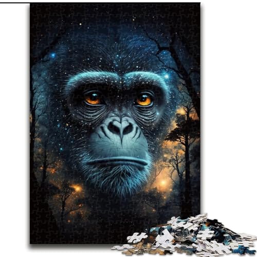 Puzzle 1000 Teile für Erwachsene, Schimpansen-Puzzle für Erwachsene, Größe 38x26cm, Denkspiel für Teenager Puzzle 1000 Teile für Erwachsene, Schimpansen-Puzzle für Erwachsene, Größe 38x26cm, Denkspiel für Teenager von LYXIANY