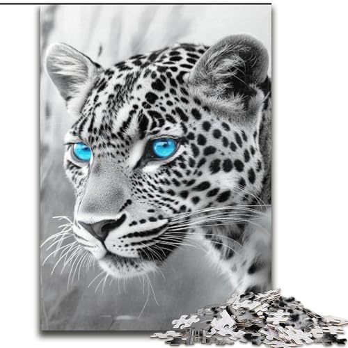 Puzzle 1000 Teile für Erwachsene, Schwarz-Weiß-Leoparden-Puzzle aus Holz, anspruchsvolles Denkspiel für Teenager, Familienspaß, interaktives Spiel, Größe 50x75cm Puzzle 1000 Teile für Erwachsene, Schwarz-Weiß-Leoparden-Puzzle aus Holz, anspruchsvolles Denkspiel für Teenager, Familienspaß, interaktives Spiel, Größe 50x75cm von LYXIANY