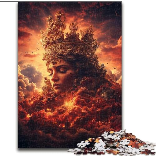 Puzzle 1000 Teile für Erwachsene, Skelettkönigin-Puzzle, Spiel für Erwachsene, Geschenk, Familien-Interaktives Spiel, Gehirn-Herausforderung, Geschenk (Größe 26x38cm) von LYXIANY