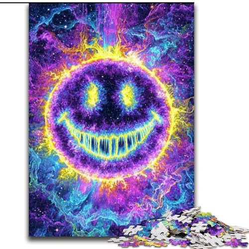 Puzzle 1000 Teile für Erwachsene, Smiley, anspruchsvolles Spiel und Familienspiel, Lernspiel für Geburtstag, Weihnachten, 50x75cm von LYXIANY