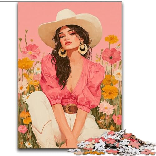 Puzzle 1000 Teile für Erwachsene, Sommermädchen, anspruchsvolles Spiel und Familienspiel, Lernspiel für Geburtstag, Weihnachten, 50x75cm von LYXIANY