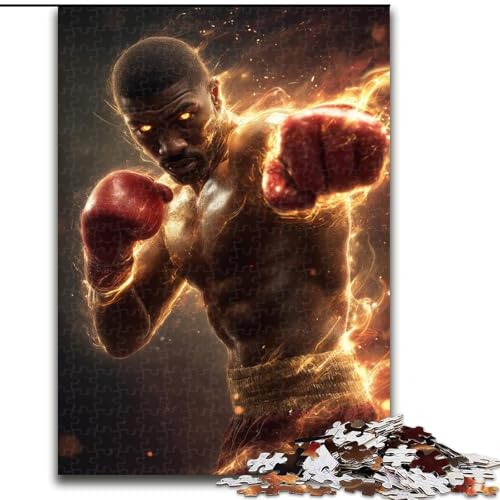 Puzzle 1000 Teile für Erwachsene, Space Boxer Jigsaw, anspruchsvolle DIY-Kunst für Enthusiasten, Entspannung (Größe 26x38cm) von LYXIANY