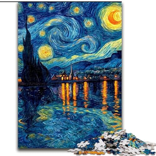 Puzzle 1000 Teile für Erwachsene, Sternenhimmelboot, Familienunterhaltungsspielzeug, ganze Familie, ab 14 Jahren (Größe 50x75cm) von LYXIANY