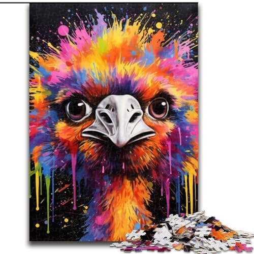Puzzle 1000 Teile für Erwachsene, Straußen-Holzpuzzle, Denksportaufgabe, Teenager und Heimdekoration, 50x75cm Puzzle 1000 Teile für Erwachsene, Straußen-Holzpuzzle, Denksportaufgabe, Teenager und Heimdekoration, 50x75cm von LYXIANY