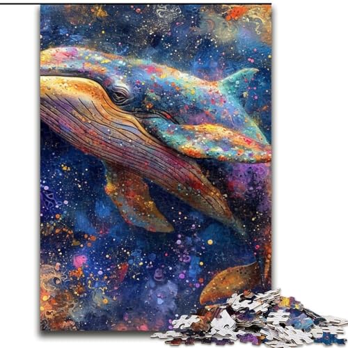 Puzzle 1000 Teile für Erwachsene, Tierwal-Puzzle, Spiel für Erwachsene, Geschenk, Familien-Interaktives Spiel, Gehirn-Herausforderung, Geschenk (Größe 26x38cm) von LYXIANY