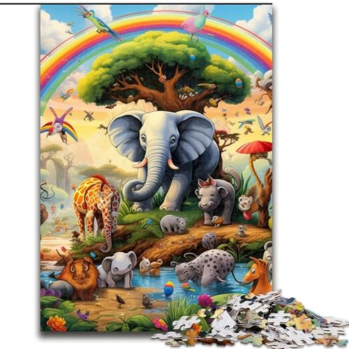 Puzzle 1000 Teile für Erwachsene, Tierwelt, Unmögliches Puzzle für Erwachsene, 26x38cm, Denksportaufgabe, Spiel für Erwachsene, interaktive Familienaktivität Puzzle 1000 Teile für Erwachsene, Tierwelt, Unmögliches Puzzle für Erwachsene, 26x38cm, Denksportaufgabe, Spiel für Erwachsene, interaktive Familienaktivität von LYXIANY