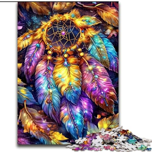 Puzzle 1000 Teile für Erwachsene, Traumfänger aus Holz, für Jugendliche ab 14 Jahren, Heimdekoration, Größe 50x75cm, für Geburtstage, Feiertage und besondere Anlässe Puzzle 1000 Teile für Erwachsene, Traumfänger aus Holz, für Jugendliche ab 14 Jahren, Heimdekoration, Größe 50x75cm, für Geburtstage, Feiertage und besondere Anlässe von LYXIANY