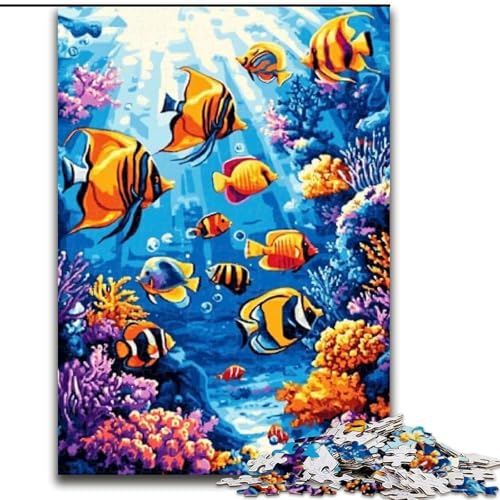 Puzzle 1000 Teile für Erwachsene, Unterwasserwelt, anspruchsvolles Spiel und Familienspiel, Lernspiel für Geburtstag, Weihnachten, 26x38cm von LYXIANY