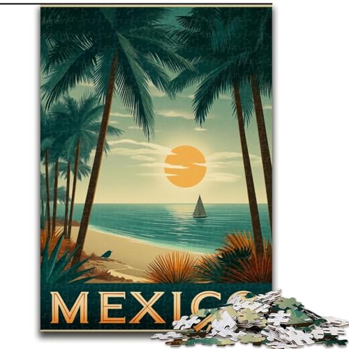 Puzzle 1000 Teile für Erwachsene, Weltposter, anspruchsvolles Spiel und Familienspiel, Lernspiel für Geburtstag, Weihnachten, 26x38cm von LYXIANY