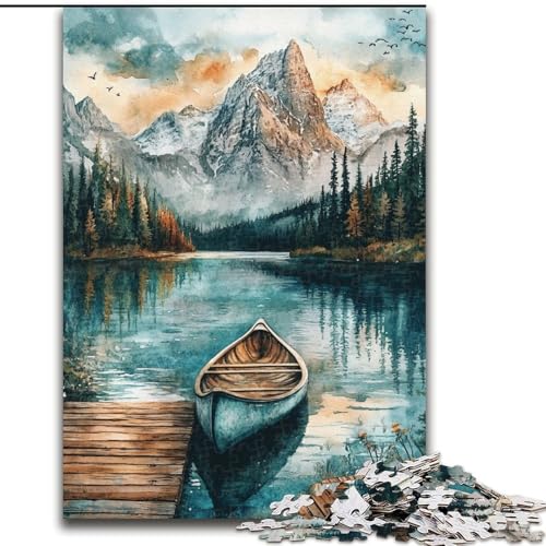 Puzzle 1000 Teile für Erwachsene, Winterboot aus Holz, Kinder ab 14 Jahren, Größe 50x75cm, lustiges Basteln für die ganze Familie, perfekt für Geburtstage, Feiertage Puzzle 1000 Teile für Erwachsene, Winterboot aus Holz, Kinder ab 14 Jahren, Größe 50x75cm, lustiges Basteln für die ganze Familie, perfekt für Geburtstage, Feiertage von LYXIANY