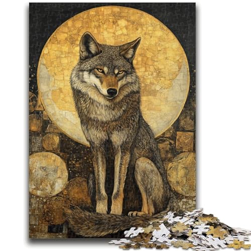Puzzle 1000 Teile für Erwachsene, Wolfskunst, anspruchsvolles Spiel und Familienspiel, Lernspiel zum Geburtstag, Weihnachten, 50x75cm von LYXIANY