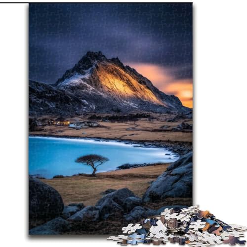 Puzzle 1000 Teile für Erwachsene, Wunderschöne Berge und Seen, anspruchsvolles Denkspiel, Familienaktivität, Heimdekoration, (Größe 50x75cm) von LYXIANY