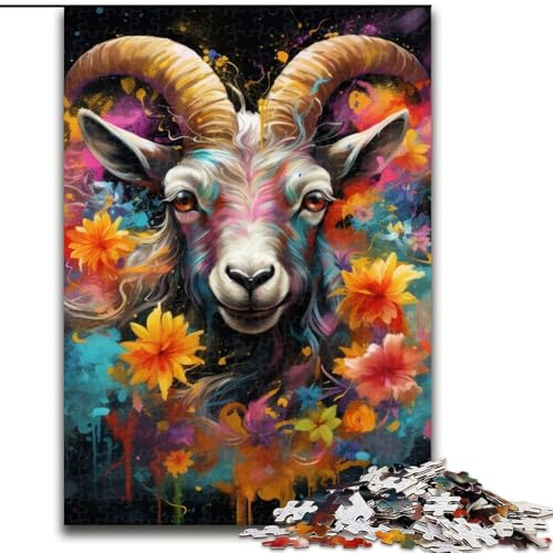 Puzzle 1000 Teile für Erwachsene, Ziegen-Puzzles für Erwachsene, Geburtstagsgeschenkidee, anspruchsvolles Denkspiel, 50x75cm Puzzle 1000 Teile für Erwachsene, Ziegen-Puzzles für Erwachsene, Geburtstagsgeschenkidee, anspruchsvolles Denkspiel, 50x75cm von LYXIANY