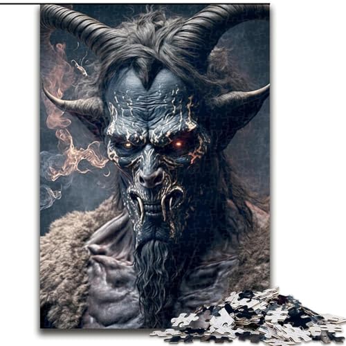 Puzzle 1000 Teile für Erwachsene, Ziegenteufel, Holzpuzzle, interaktives Familienspiel, Denksportaufgabe, Lernspielzeug, Größe 50x75cm Puzzle 1000 Teile für Erwachsene, Ziegenteufel, Holzpuzzle, interaktives Familienspiel, Denksportaufgabe, Lernspielzeug, Größe 50x75cm von LYXIANY