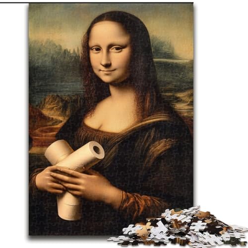 Puzzle 1000 Teile für Erwachsene, abstrakte Mona Lisa, aus Holz, Kinder ab 14 Jahren, Größe 50x75cm, lustiges Basteln für die ganze Familie, perfekt für Geburtstage, Feiertage Puzzle 1000 Teile für Erwachsene, abstrakte Mona Lisa, aus Holz, Kinder ab 14 Jahren, Größe 50x75cm, lustiges Basteln für die ganze Familie, perfekt für Geburtstage, Feiertage von LYXIANY