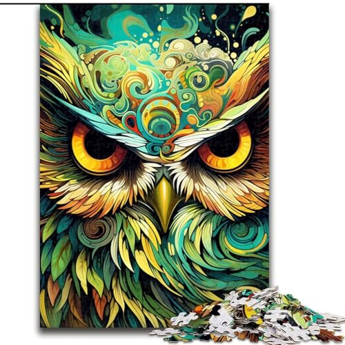 Puzzle 1000 Teile für Erwachsene, buntes Eulen-Kunst-Puzzle aus Karton, 26x38cm, perfekt für Halloween, Weihnachten, Geburtstagsgeschenk Puzzle 1000 Teile für Erwachsene, buntes Eulen-Kunst-Puzzle aus Karton, 26x38cm, perfekt für Halloween, Weihnachten, Geburtstagsgeschenk von LYXIANY