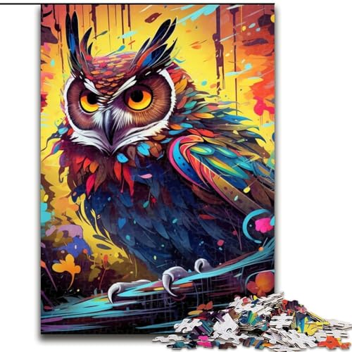 Puzzle 1000 Teile für Erwachsene, buntes Eulen-Kunst-Puzzle aus Karton, 26x38cm, perfekt für Halloween, Weihnachten, Geburtstagsgeschenk Puzzle 1000 Teile für Erwachsene, buntes Eulen-Kunst-Puzzle aus Karton, 26x38cm, perfekt für Halloween, Weihnachten, Geburtstagsgeschenk von LYXIANY