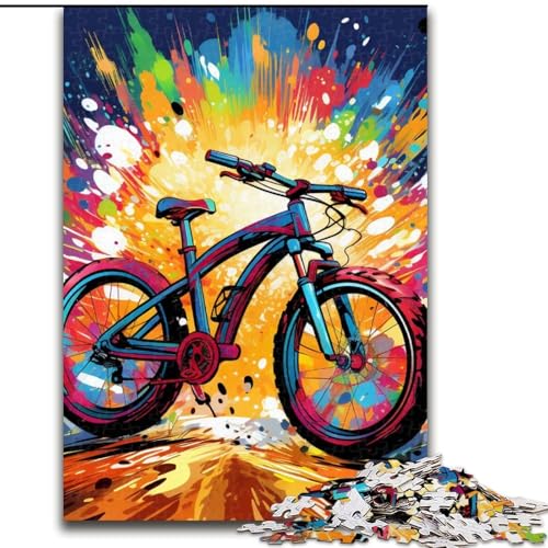 Puzzle 1000 Teile für Erwachsene, buntes Fahrrad, unmögliches Puzzle für Erwachsene, 50x75cm, Denksportaufgabe, Spiel für Erwachsene, interaktive Familienaktivität Puzzle 1000 Teile für Erwachsene, buntes Fahrrad, unmögliches Puzzle für Erwachsene, 50x75cm, Denksportaufgabe, Spiel für Erwachsene, interaktive Familienaktivität von LYXIANY