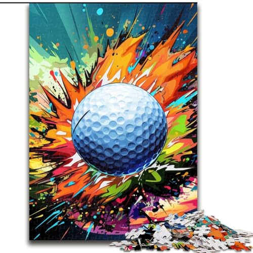Puzzle 1000 Teile für Erwachsene, buntes Golf-Puzzle aus Pappe, Denksportaufgabe, Teenager und Heimdekoration, 26x38cm Puzzle 1000 Teile für Erwachsene, buntes Golf-Puzzle aus Pappe, Denksportaufgabe, Teenager und Heimdekoration, 26x38cm von LYXIANY