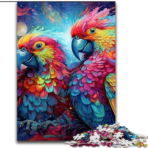 Puzzle 1000 Teile für Erwachsene, buntes Papageien-Puzzle für Erwachsene, Geburtstagsgeschenkidee, anspruchsvolles Denkspiel, 50x75cm Puzzle 1000 Teile für Erwachsene, buntes Papageien-Puzzle für Erwachsene, Geburtstagsgeschenkidee, anspruchsvolles Denkspiel, 50x75cm von LYXIANY