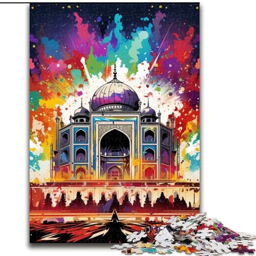 Puzzle 1000 Teile für Erwachsene, buntes Taj Mahal-Puzzle aus Pappe, 26x38cm, perfekt für Halloween, Weihnachten, Geburtstagsgeschenk Puzzle 1000 Teile für Erwachsene, buntes Taj Mahal-Puzzle aus Pappe, 26x38cm, perfekt für Halloween, Weihnachten, Geburtstagsgeschenk von LYXIANY