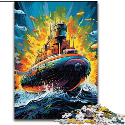 Puzzle 1000 Teile für Erwachsene, buntes U-Boot, unmögliche Puzzles für Erwachsene, 26x38cm, Denksportaufgabe, Spiel für Erwachsene, interaktive Familienaktivität Puzzle 1000 Teile für Erwachsene, buntes U-Boot, unmögliche Puzzles für Erwachsene, 26x38cm, Denksportaufgabe, Spiel für Erwachsene, interaktive Familienaktivität von LYXIANY