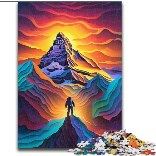 Puzzle 1000 Teile für Erwachsene, farbenfrohe, wunderschöne Berge, Kartonpuzzle, Heimdekoration und Urlaubsspaß, Größe 38x26cm Puzzle 1000 Teile für Erwachsene, farbenfrohe, wunderschöne Berge, Kartonpuzzle, Heimdekoration und Urlaubsspaß, Größe 38x26cm von LYXIANY