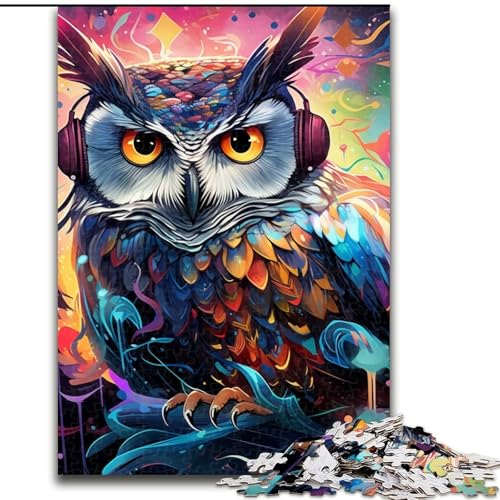 Puzzle 1000 Teile für Erwachsene, farbenfrohe Eulen-Puzzles für Erwachsene, Geburtstagsgeschenkidee, anspruchsvolles Denkspiel, 26x38cm Puzzle 1000 Teile für Erwachsene, farbenfrohe Eulen-Puzzles für Erwachsene, Geburtstagsgeschenkidee, anspruchsvolles Denkspiel, 26x38cm von LYXIANY