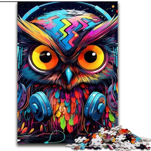Puzzle 1000 Teile für Erwachsene, farbenfrohe Kunst-Eule, 1000-teiliges Puzzle entwickelt Hand-Auge-Koordinationsfähigkeiten, 50x75cm Puzzle 1000 Teile für Erwachsene, farbenfrohe Kunst-Eule, 1000-teiliges Puzzle entwickelt Hand-Auge-Koordinationsfähigkeiten, 50x75cm von LYXIANY