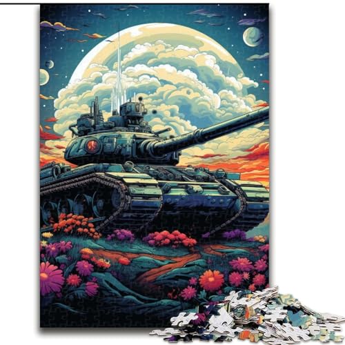 Puzzle 1000 Teile für Erwachsene, farbenfroher Kunstpanzer, Holzpuzzle, Denkspiel für Teenager, 50x75cm Puzzle 1000 Teile für Erwachsene, farbenfroher Kunstpanzer, Holzpuzzle, Denkspiel für Teenager, 50x75cm von LYXIANY