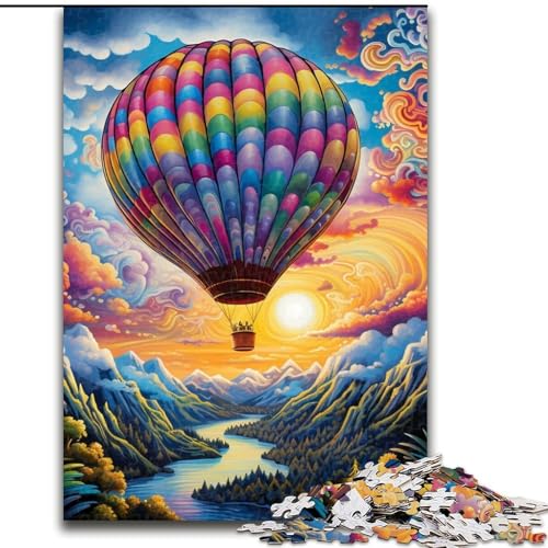 Puzzle 1000 Teile für Erwachsene, farbenfrohes Kunst-Heißluftballon-Puzzle aus Karton, 26x38cm, perfekt für Halloween, Weihnachten, Geburtstagsgeschenk Puzzle 1000 Teile für Erwachsene, farbenfrohes Kunst-Heißluftballon-Puzzle aus Karton, 26x38cm, perfekt für Halloween, Weihnachten, Geburtstagsgeschenk von LYXIANY