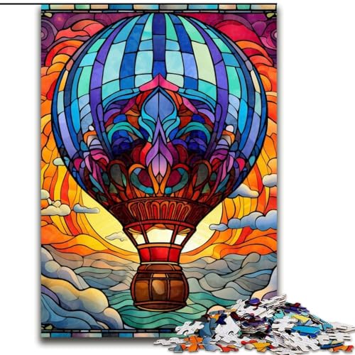 Puzzle 1000 Teile für Erwachsene, farbenfrohes Kunst-Heißluftballon-Puzzle aus Karton, 26x38cm, perfekt für Halloween, Weihnachten, Geburtstagsgeschenk Puzzle 1000 Teile für Erwachsene, farbenfrohes Kunst-Heißluftballon-Puzzle aus Karton, 26x38cm, perfekt für Halloween, Weihnachten, Geburtstagsgeschenk von LYXIANY