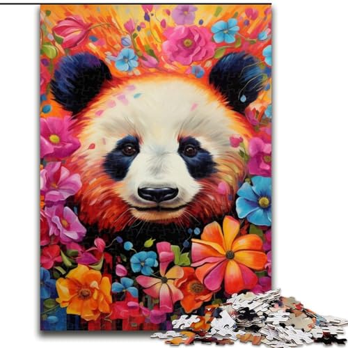 Puzzle 1000 Teile für Erwachsene, farbenfrohes Kunst-Panda-Puzzle, 1000 Teile, entwickelt Hand-Auge-Koordinationsfähigkeiten, 50x75cm Puzzle 1000 Teile für Erwachsene, farbenfrohes Kunst-Panda-Puzzle, 1000 Teile, entwickelt Hand-Auge-Koordinationsfähigkeiten, 50x75cm von LYXIANY