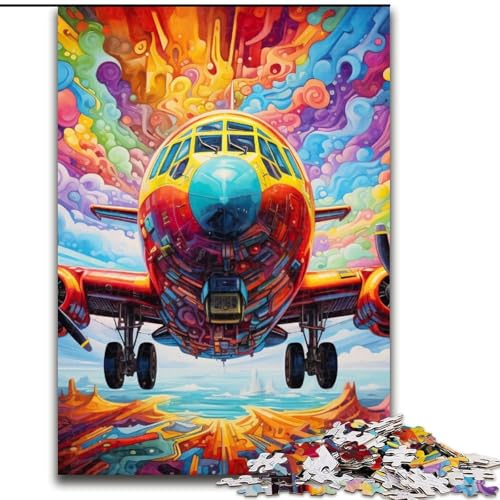 Puzzle 1000 Teile für Erwachsene, farbenfrohes Kunstflugzeug, 1000-teiliges Puzzle entwickelt Hand-Auge-Koordinationsfähigkeiten, 50x75cm Puzzle 1000 Teile für Erwachsene, farbenfrohes Kunstflugzeug, 1000-teiliges Puzzle entwickelt Hand-Auge-Koordinationsfähigkeiten, 50x75cm von LYXIANY
