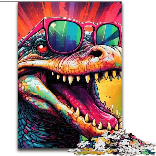 Puzzle 1000 Teile für Erwachsene, farbenfrohes Kunstkrokodil, unmögliches Puzzle für Erwachsene, 26x38cm, Denksportaufgabe, Spiel für Erwachsene, interaktive Familienaktivität Puzzle 1000 Teile für Erwachsene, farbenfrohes Kunstkrokodil, unmögliches Puzzle für Erwachsene, 26x38cm, Denksportaufgabe, Spiel für Erwachsene, interaktive Familienaktivität von LYXIANY