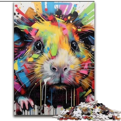 Puzzle 1000 Teile für Erwachsene, haarloses Katzen-Graffiti, 1000-teiliges Puzzle entwickelt Hand-Auge-Koordinationsfähigkeiten, 26x38cm Puzzle 1000 Teile für Erwachsene, haarloses Katzen-Graffiti, 1000-teiliges Puzzle entwickelt Hand-Auge-Koordinationsfähigkeiten, 26x38cm von LYXIANY