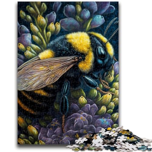 Puzzle 1000 Teile für Erwachsene, mit Blumen verzierte Hummel, Lernspiele, Heimdekoration, Geburtstagsgeschenk, Geschenke für Kinder ab 14 Jahren, 50x75cm Puzzle 1000 Teile für Erwachsene, mit Blumen verzierte Hummel, Lernspiele, Heimdekoration, Geburtstagsgeschenk, Geschenke für Kinder ab 14 Jahren, 50x75cm von LYXIANY