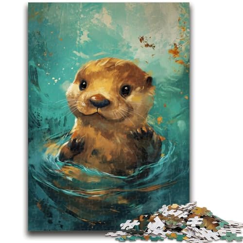 Puzzle 1000 Teile für Erwachsene, niedlicher Kleiner gelber Otter, anspruchsvolles Spiel, Geschenke für die ganze Familie, 50x75cm Puzzle 1000 Teile für Erwachsene, niedlicher Kleiner gelber Otter, anspruchsvolles Spiel, Geschenke für die ganze Familie, 50x75cm von LYXIANY
