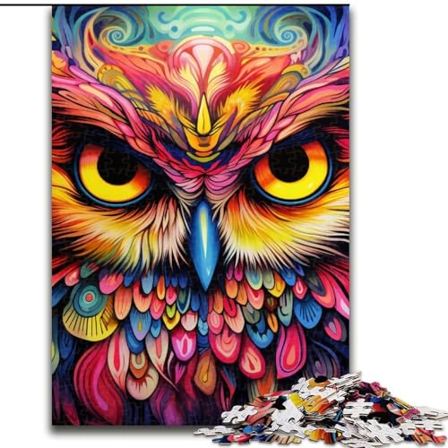 Puzzle 1000 Teile für Erwachsene, rosa Eule, Holzpuzzle, 50x75cm, perfekt für Halloween, Weihnachten, Geburtstagsgeschenk Puzzle 1000 Teile für Erwachsene, rosa Eule, Holzpuzzle, 50x75cm, perfekt für Halloween, Weihnachten, Geburtstagsgeschenk von LYXIANY
