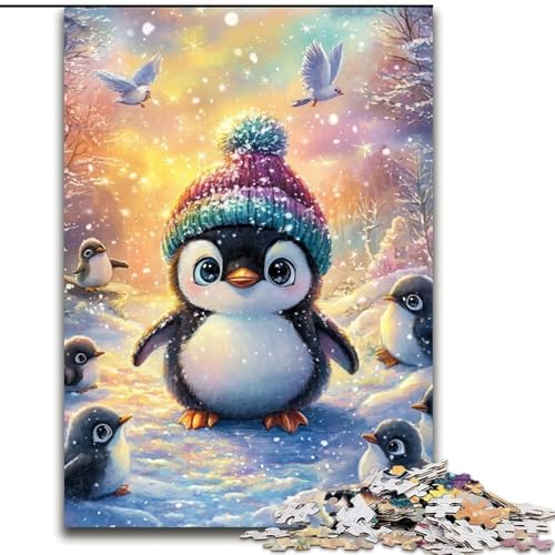 Puzzle 1000 Teile für Erwachsene, süße Pinguin-Puzzles aus Holz, interaktives Familienspiel, Heimdekoration zum Selbermachen, anspruchsvolles Denkspiel als Geschenk, Größe 50x75cm Puzzle 1000 Teile für Erwachsene, süße Pinguin-Puzzles aus Holz, interaktives Familienspiel, Heimdekoration zum Selbermachen, anspruchsvolles Denkspiel als Geschenk, Größe 50x75cm von LYXIANY