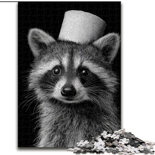 Puzzle 1000 Teile für Erwachsene,Waschbär spielt mit Toilettenpapier,aus Holz, Kinder ab 14 Jahren,lustiges Basteln für die ganze Familie,perfekt für Geburtstage,Feiertage Puzzle 1000 Teile für Erwachsene,Waschbär spielt mit Toilettenpapier,aus Holz, Kinder ab 14 Jahren,lustiges Basteln für die ganze Familie,perfekt für Geburtstage,Feiertage von LYXIANY