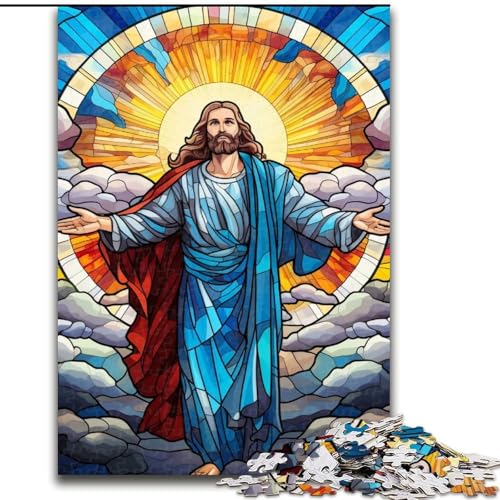 Puzzle 1000 Teile für Erwachsene „Jesus im Himmel“, Holzpuzzle, Denkspiel für Teenager, 50x75cm Puzzle 1000 Teile für Erwachsene „Jesus im Himmel“, Holzpuzzle, Denkspiel für Teenager, 50x75cm von LYXIANY