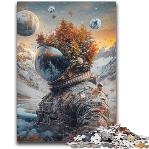 Puzzle 1000 Teile für Erwachsene Astronautenberge Entspannungsspiele Lernspiel für Geburtstag, Weihnachten für und ab 14 Jahren 26x38cm von LYXIANY