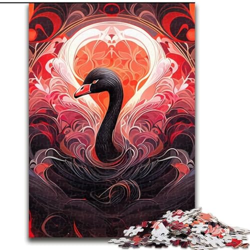 Puzzle 1000 Teile für Erwachsene Black Swan Puzzles für Erwachsene 26x38cm Denksportaufgabe, Spiel für Erwachsene, interaktive Familienaktivität Puzzle 1000 Teile für Erwachsene Black Swan Puzzles für Erwachsene 26x38cm Denksportaufgabe, Spiel für Erwachsene, interaktive Familienaktivität von LYXIANY