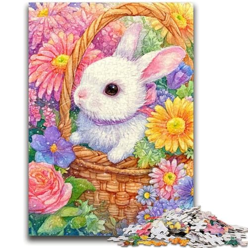 Puzzle 1000 Teile für Erwachsene Blumenhase Denkspiel Lernspiel zum Geburtstag, Weihnachten für ab 14 Jahren 50x75cm Puzzle 1000 Teile für Erwachsene Blumenhase Denkspiel Lernspiel zum Geburtstag, Weihnachten für ab 14 Jahren 50x75cm von LYXIANY