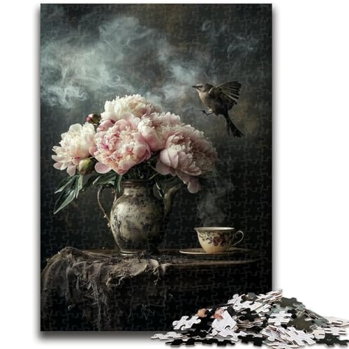Puzzle 1000 Teile für Erwachsene Blumenkunst Denkspiel Lernspiel zum Geburtstag, Weihnachten für ab 14 Jahren 26x38cm von LYXIANY