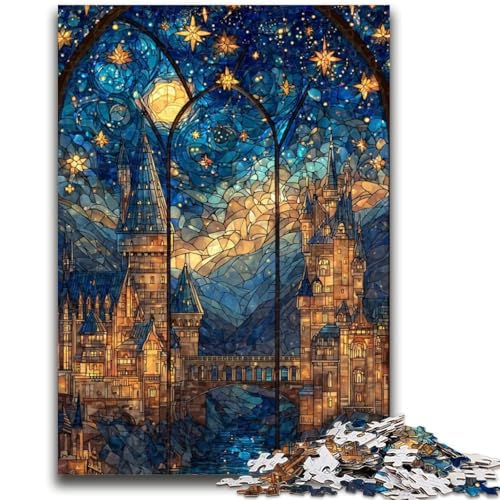 Puzzle 1000 Teile für Erwachsene Buntglasschloss für und ab 14 Jahren Mitmachspiel Weihnachtsspiel Geschenke 26x38cm Puzzle 1000 Teile für Erwachsene Buntglasschloss für und ab 14 Jahren Mitmachspiel Weihnachtsspiel Geschenke 26x38cm von LYXIANY