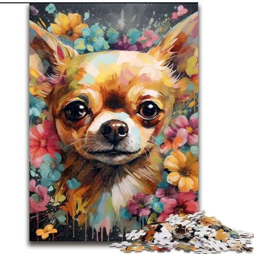 Puzzle 1000 Teile für Erwachsene Chihuahua-Puzzles für Erwachsene Geburtstagsgeschenkidee, anspruchsvolles Denkspiel 50x75cm Puzzle 1000 Teile für Erwachsene Chihuahua-Puzzles für Erwachsene Geburtstagsgeschenkidee, anspruchsvolles Denkspiel 50x75cm von LYXIANY