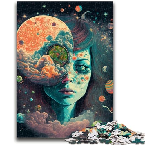 Puzzle 1000 Teile für Erwachsene Cosmic High für Alter 14 Jahre und älter Familienspiele Weihnachtsspiel Geschenke für Frauen 50x75cm von LYXIANY